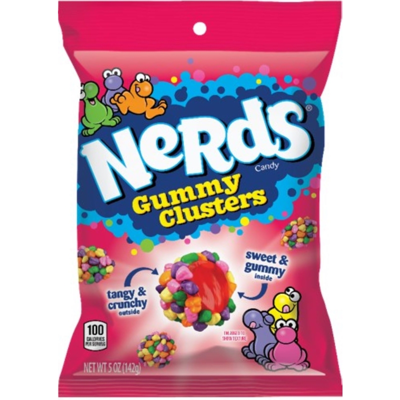 酷牌库|商品详情-NERDS进口代理批发 Nerds 软糖簇水果味糖果 5 盎司