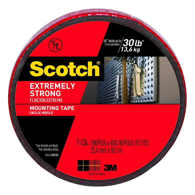 SCOTCH进口代理批发 Scotch 400 英寸 LX 1 英寸宽双面安装胶带