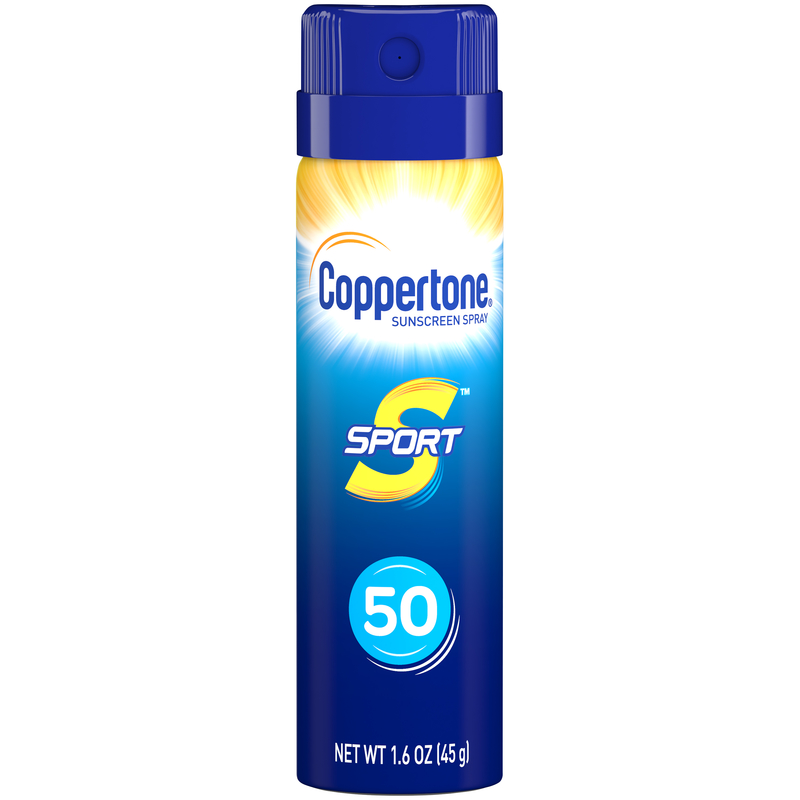 COPPERTONE进口代理批发 Coppertone 运动防晒喷雾 1.6 盎司 1 包