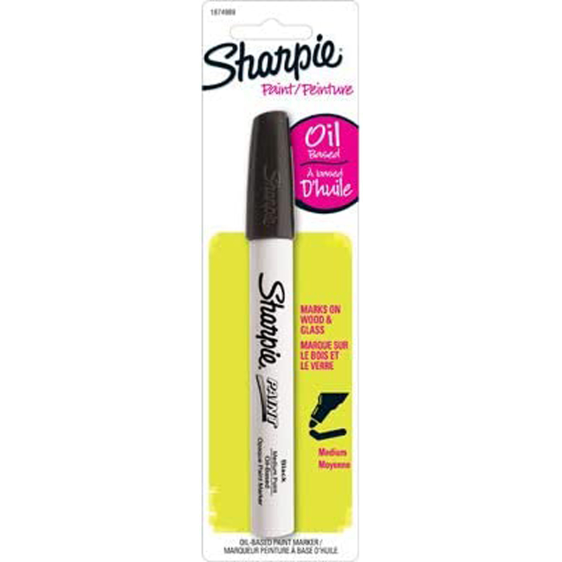 SHARPIE进口代理批发 Sharpie 黑色中号笔尖油漆笔 1 件装