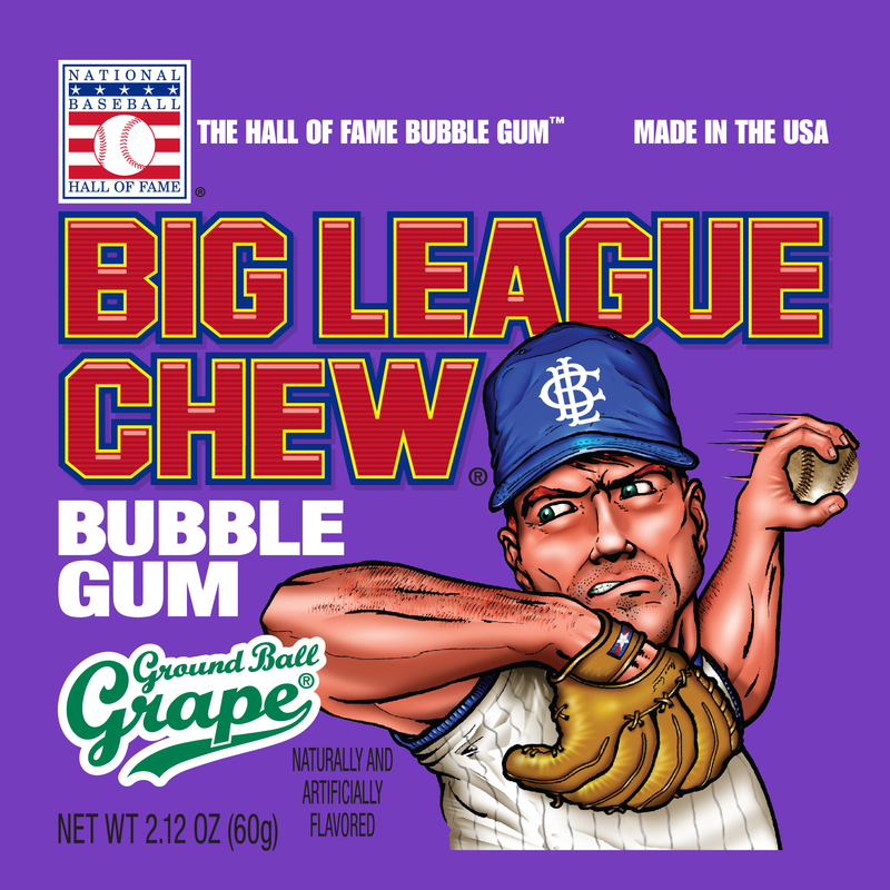 BIG LEAGUE CHEW进口代理批发 大联盟咀嚼葡萄糖 2.12 盎司