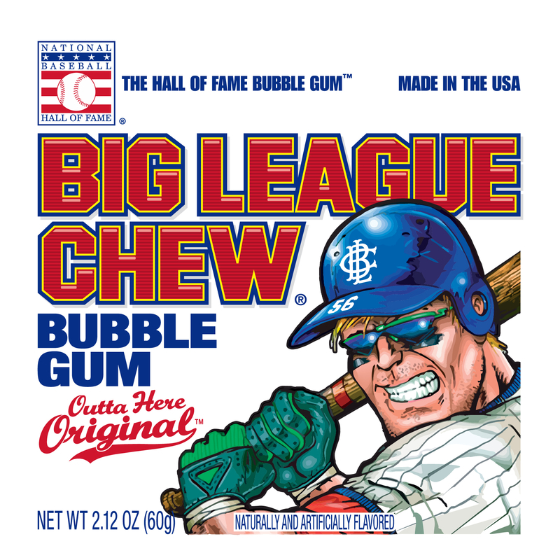 BIG LEAGUE CHEW进口代理批发 大联盟咀嚼原味糖果 2.12 盎司