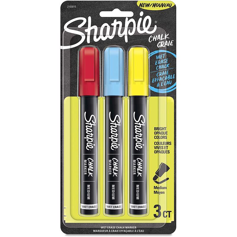 SHARPIE进口代理批发 Sharpie 什锦中号粉笔 3 支装