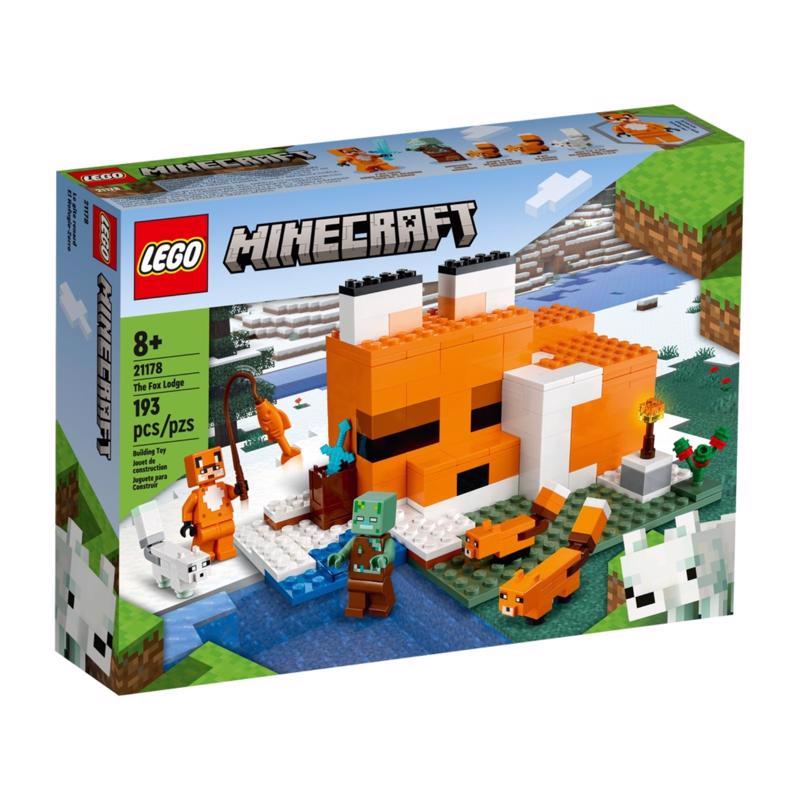 Lego LEGO Minecraft LEGO Minecraft Fox Lodge ABS Plastic Multicolored 193 pc PETER S HARDWARE CENTER