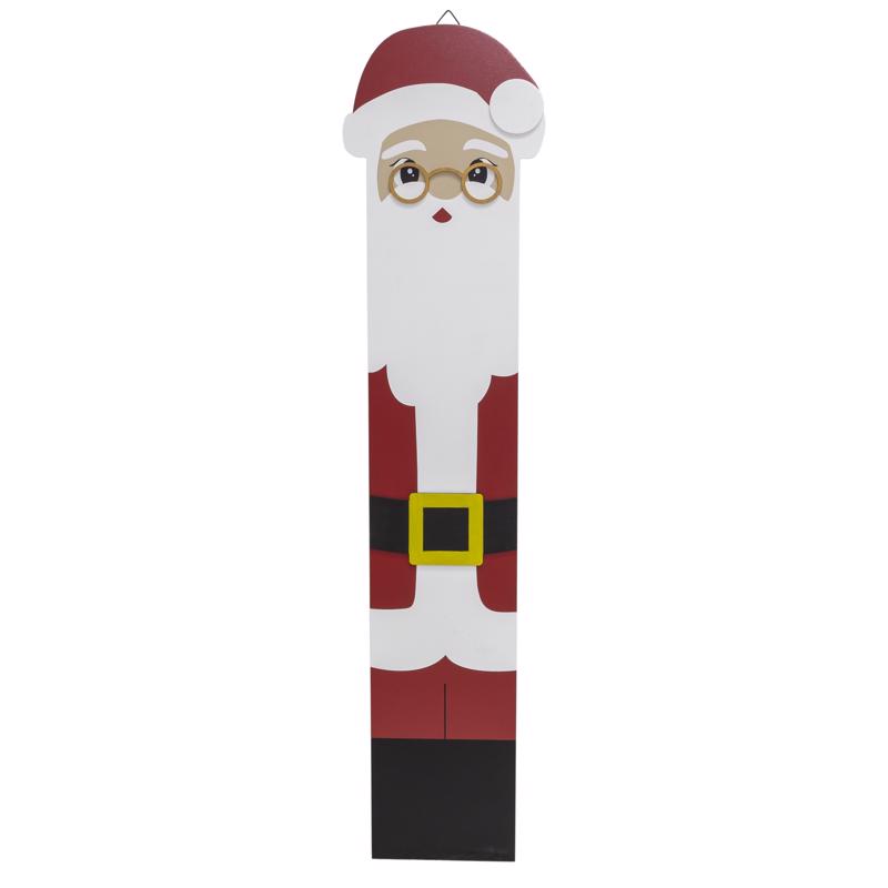 Dyno Multicolored Santa & Snowman Porch Sign 40 in.