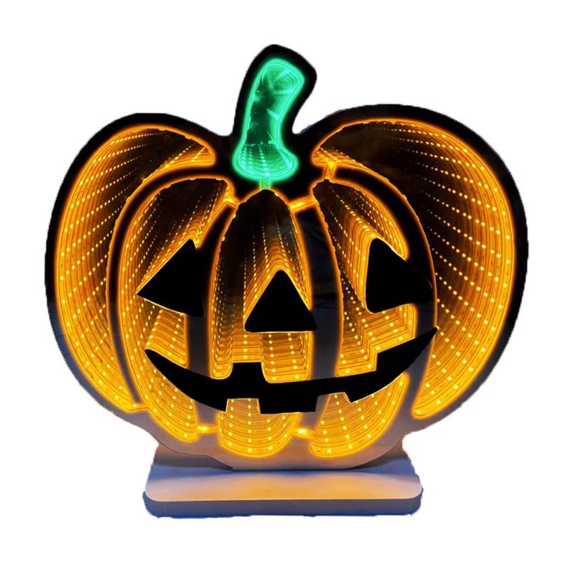 Celebrations Orange 192 ct 11.8 in. LED Prelit Pumpkin Halloween Decor