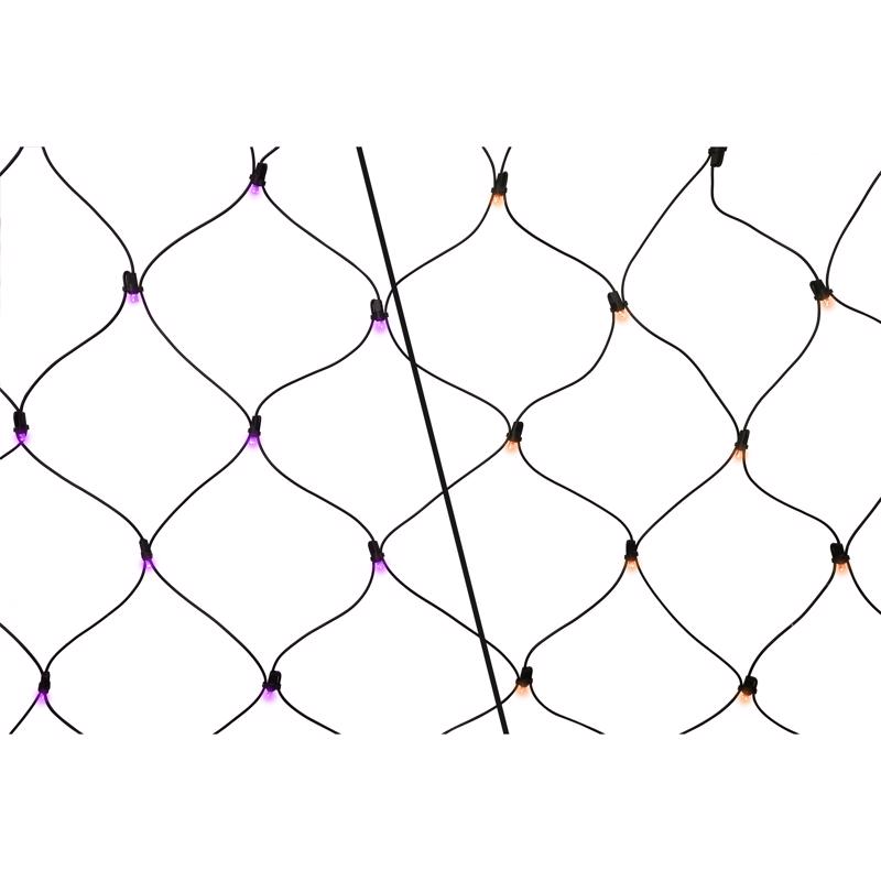 Celebrations Orange/Purple 100 ct LED Net Lights