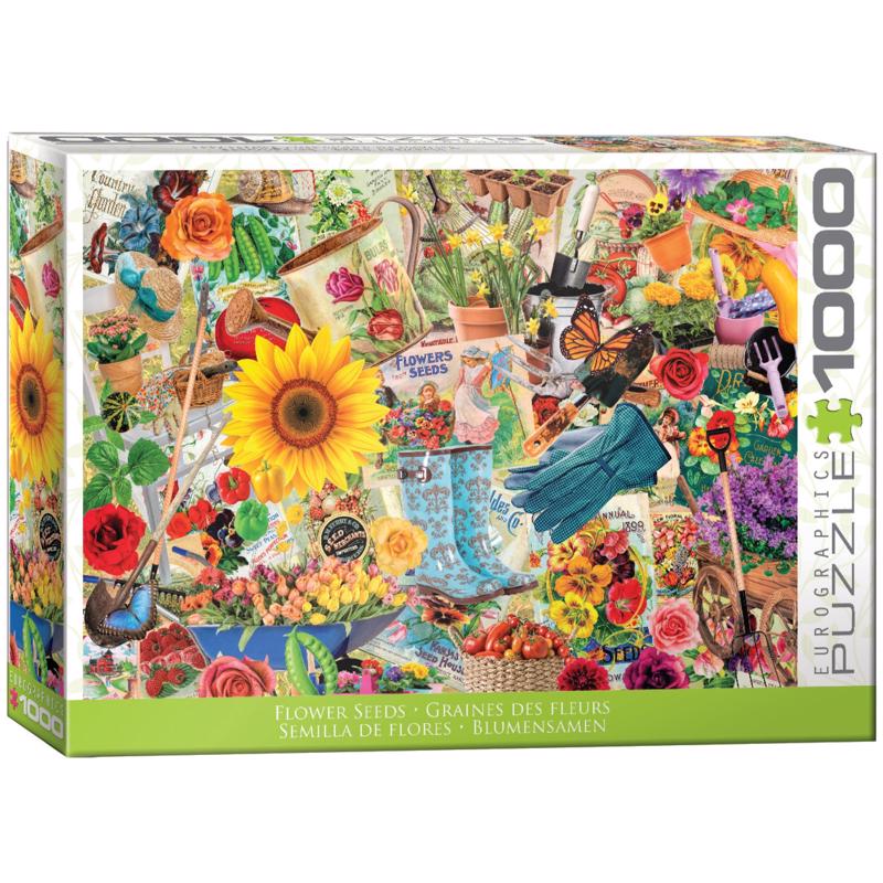 Eurographics Flower Seeds Puzzle Multicolored 1000 pc