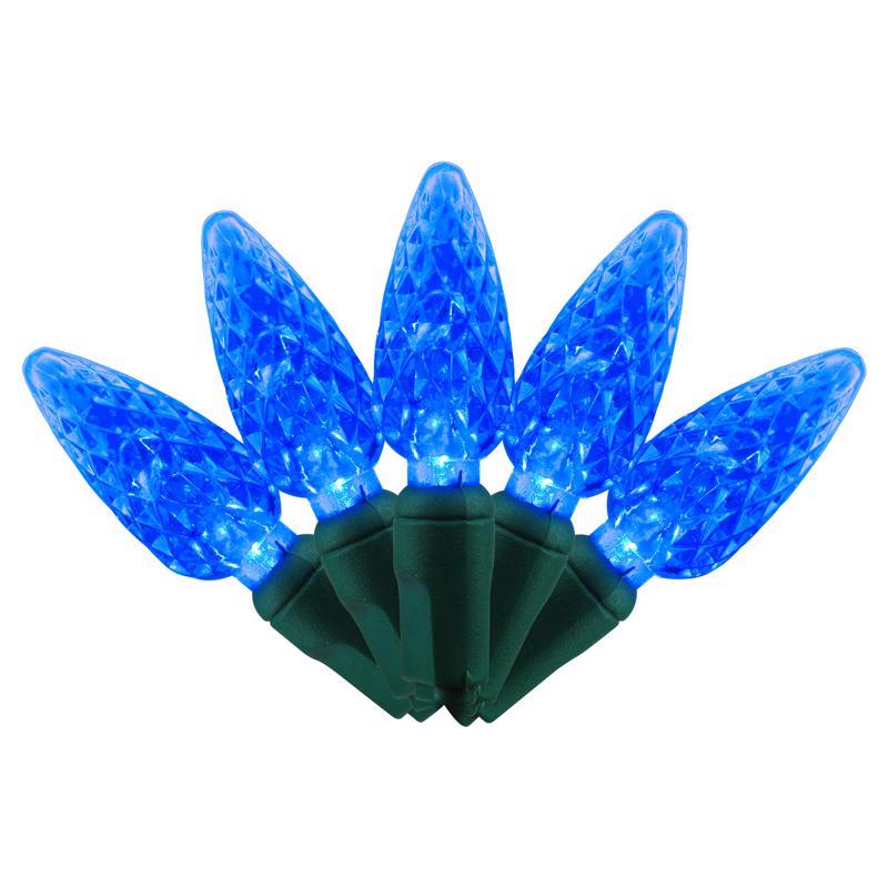 Celebrations LED C6 Blue 5 ct Replacement Christmas Light Bulbs