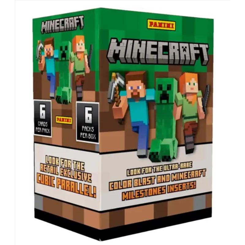2024 Panini Minecraft Blaster Box Trading Cards Multicolored