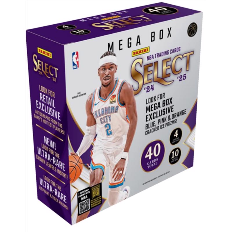 Panini Select NBA 2024/25 Basketball Mega Box Trading Cards Multicolored