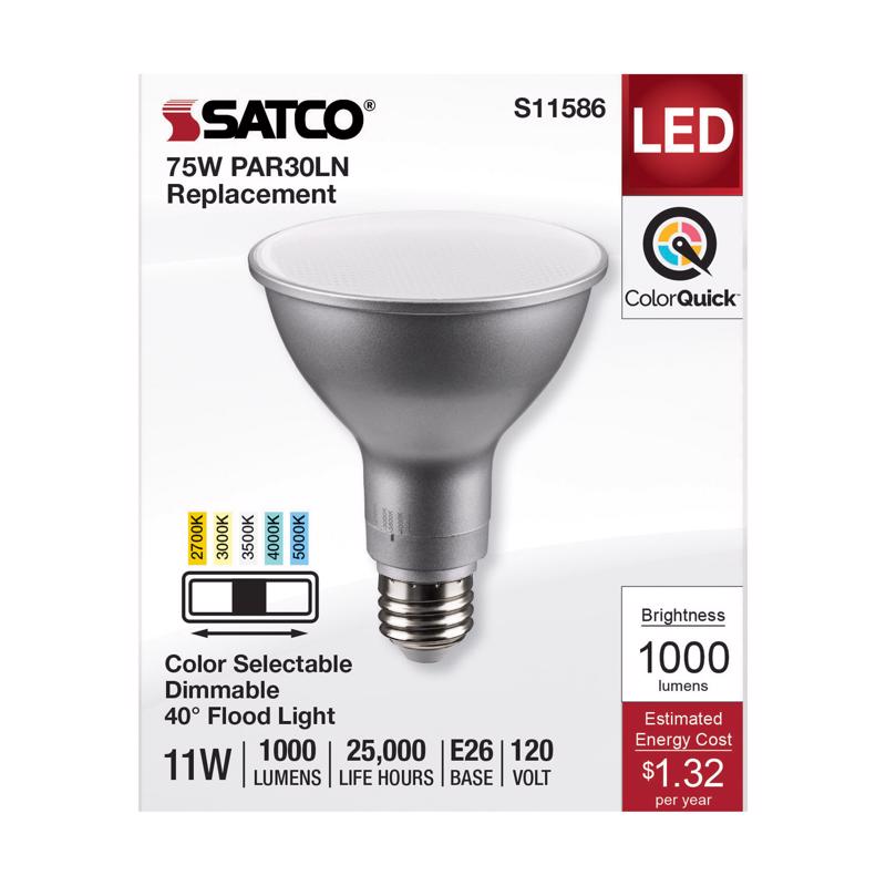 75w Equivalent 5cct-selectable Par30 Long Neck Medium Dimmable Led Floodlight Bulb