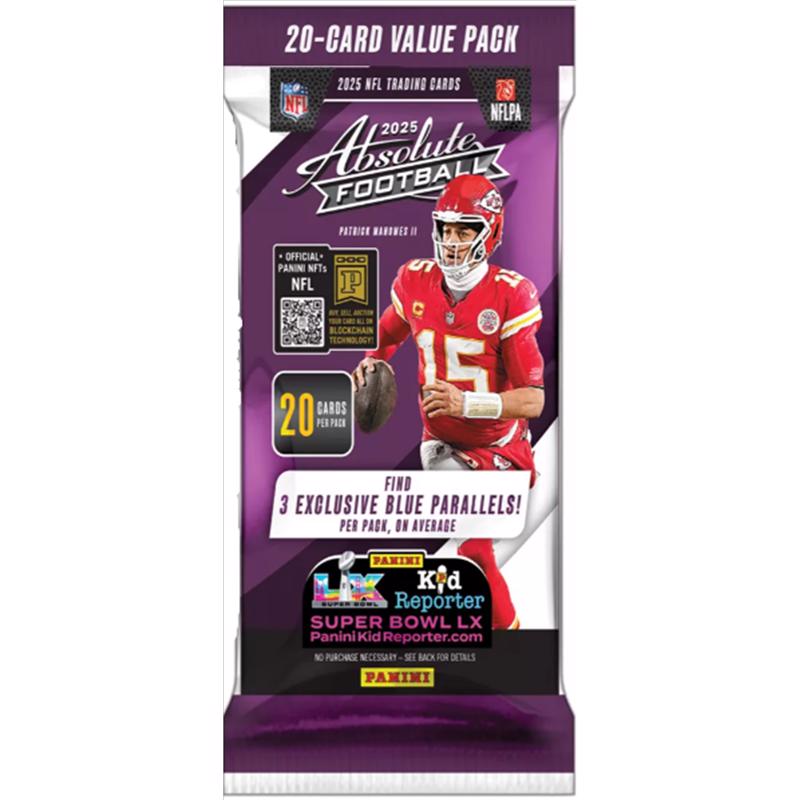 Panini 2025 Absolute Football Fat Pack Trading Cards
