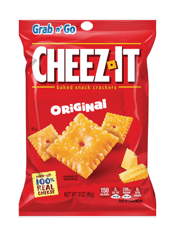 Cheez‑It Grab‑n‑Go Original Crackers – 3 oz Pegged Snack Pack